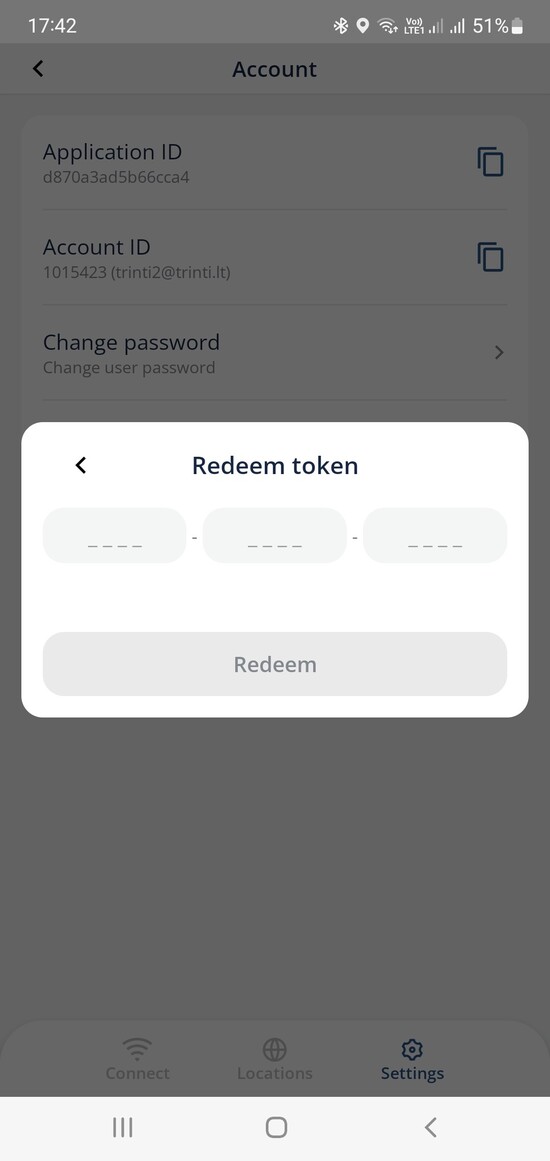 How to redeem token - Octohide VPN